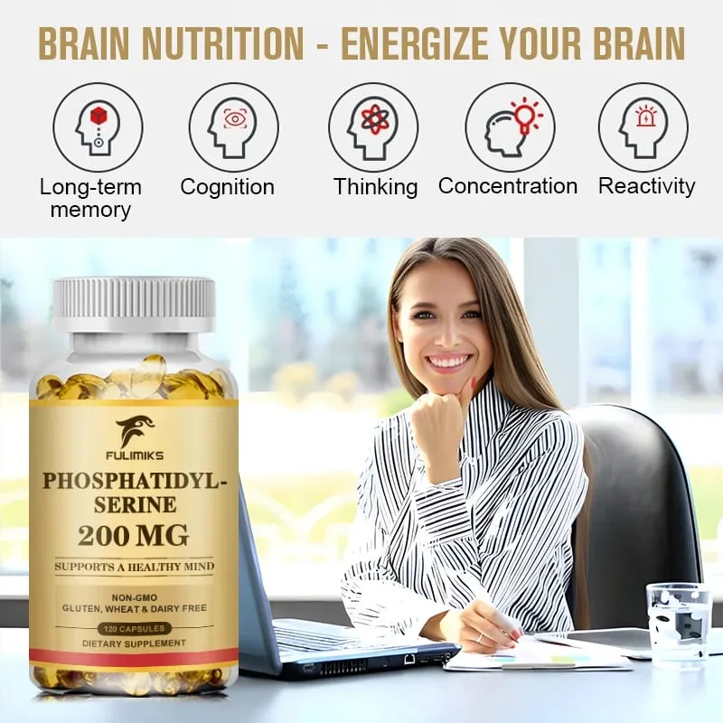 PhosphatidylSerine Capsules High Absorption Supplement for Support Memory Focus Cognitive Sleep and Brain Health — image 5