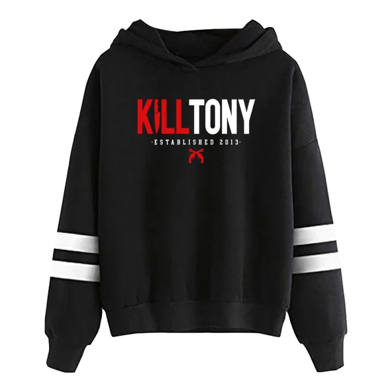 Kill Tony Merch Sudadera con capucha Unisex sin bolsillo barras paralelas manga ropa de calle mujeres hombres Sudadera con capucha ropa divertida