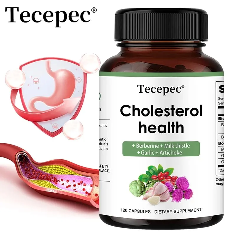 Cholesterol Support Supplement - Contains Berberine Artichoke and Garlic To Support Healthy Cholesterol Levels and Natural Heart Health — image 1