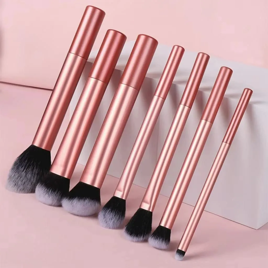 7/8pcs Makeup Brush Kit Soft Synthetic Hair Make Up Brushes Foundation Blush Eyeshadow Cosmetic Makeup Tools
