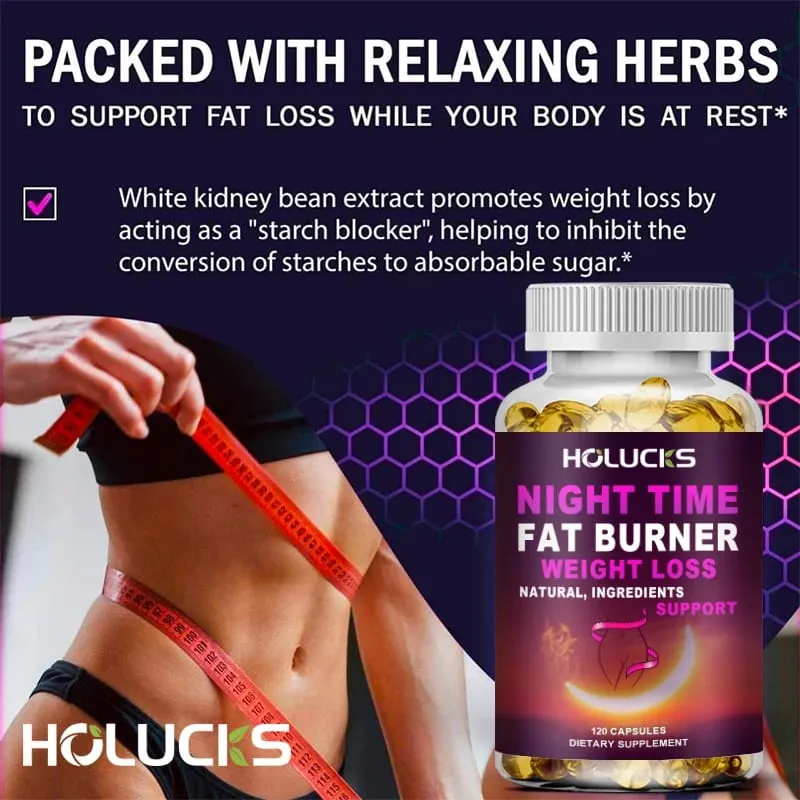 Night Time Weight Loss Capsules - Advanced Weight Loss Supplement - Fat Burners - Belly Fat Burner - Appetite Suppressant — image 4