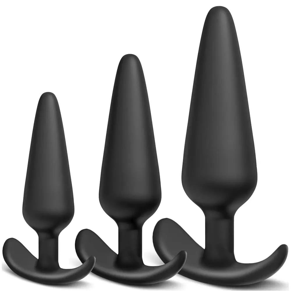 Korek analny w kształcie litery T 3 rozmiary miękkiego silikonu Butt Plug stymulator Anal Sex zabawki masażer prostaty Dildo dla kobiet mężczyzn zabawki erotyczne dla dorosłych