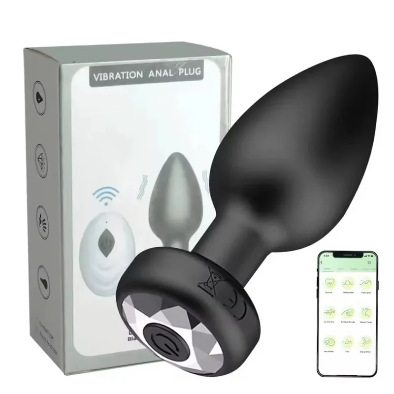 Anal Plug Vibrator for Men Women Butt Plug Men Prostate Massager Female Buttplug Remote Control Adult Sex Toys for Women Men Gay