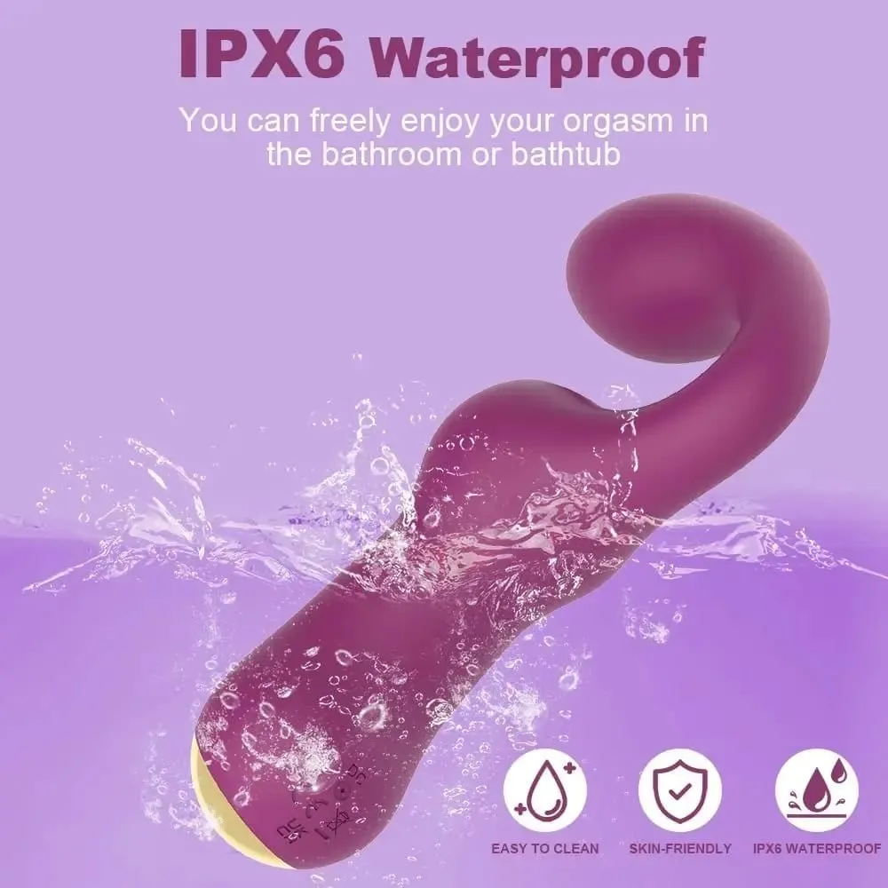Double Clitoris Stimulator G-Spot Vibrator Powerful Tapping Fapping Finger Anal Dildo Vagina Massager Sex Toys for Women Adults — image 5