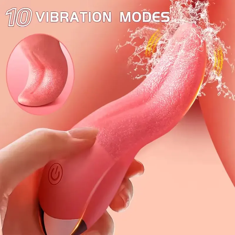 Vibrador de sucção poderoso para mulheres, lambedor de língua, estimulador de clitóris, massageador de vagina, masturbação, brinquedos sexuais adultos, produtos