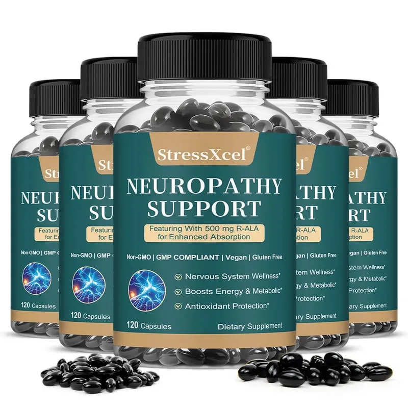 Neuropathie Capsules Kruidenmengsel Antioxidant Ondersteuning Dagelijks Zenuwwelzijn Lichaamsmetabolisme Cellulair Vitaliteit en stemming Kalm