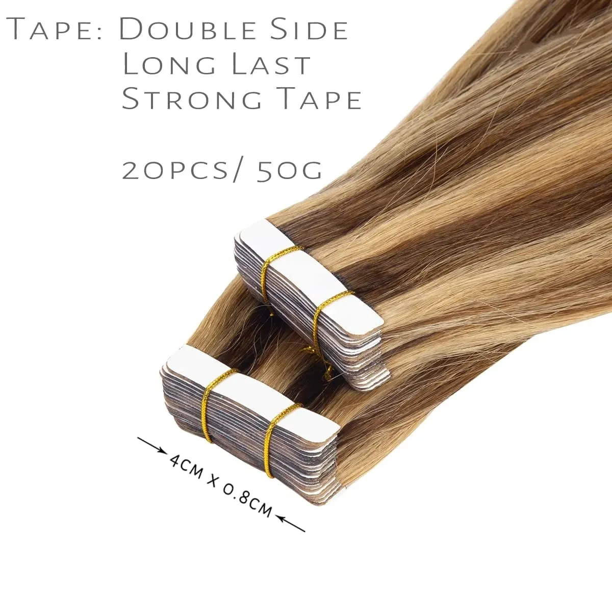 Highlight #4/27 Straight Tape In Hair Extensions Skin Weft Tape In Human Hair Extensions For Salon High Quality 100% Human Hair — image 3
