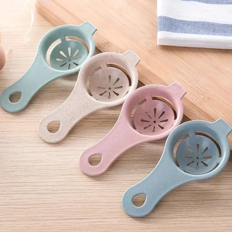 3PCS Egg Separator Egg Yolk White Separator Egg White Separator Egg Whites Strainer Filter Divider Egg Separator Tool Kitchen Ba