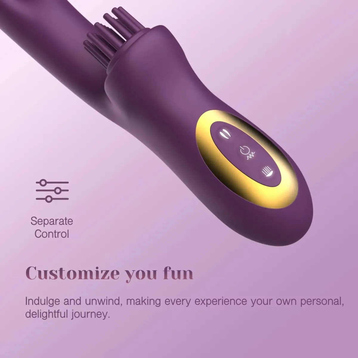 3 IN 1 Come-Hither Clitoral Tickling Rabbit Vibrator 10 Vibration Women Sex Toys for G Spot Clit Nipple Stimulation Masturbation
