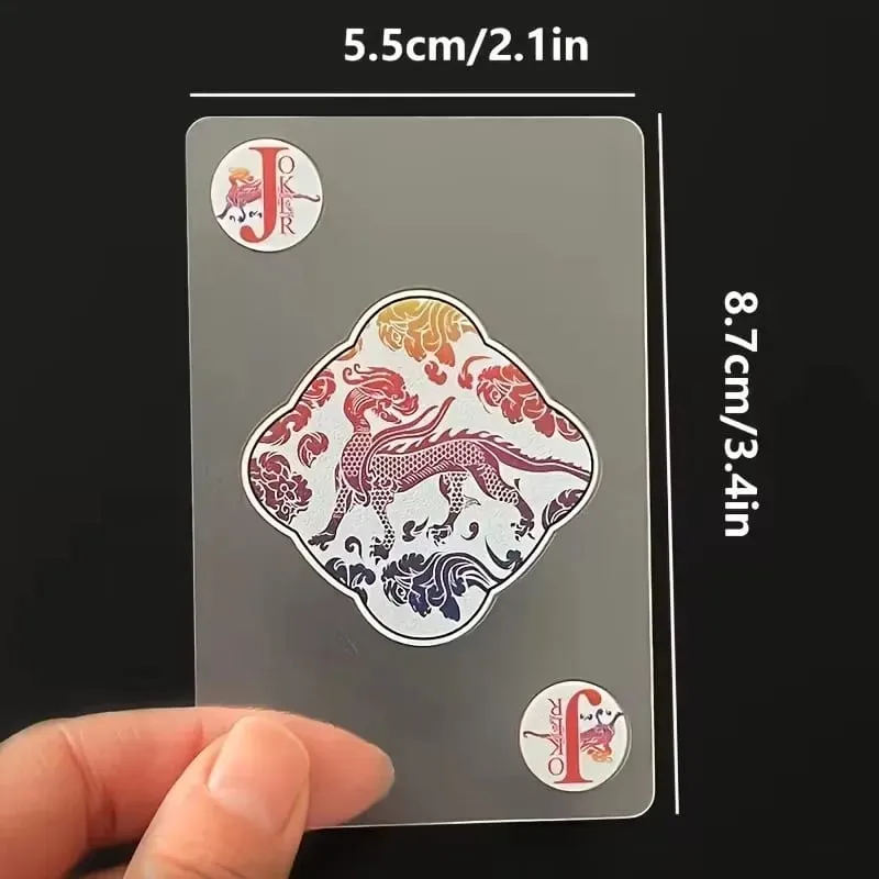 Waterproof Transparent Plastic Playing Cards Creative Durable PVC Poker for Deck Board Game Classic Card Game Family Fun