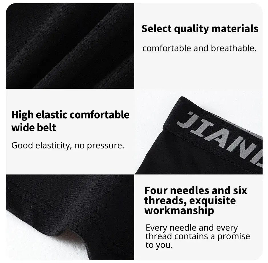 1/5 Uds. Ropa interior larga clásica para ciclismo en blanco y negro para hombre, pantalones cortos de entrenamiento integrales para correr y Fitness de varios tamaños para adolescentes