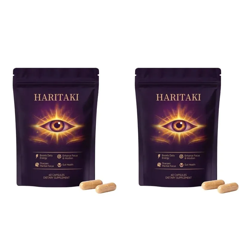 Haritaki Fruit Powder Capsules 500mg Digestive Balance and Gut Health Support Daily Wellness Formula 60 Capsules