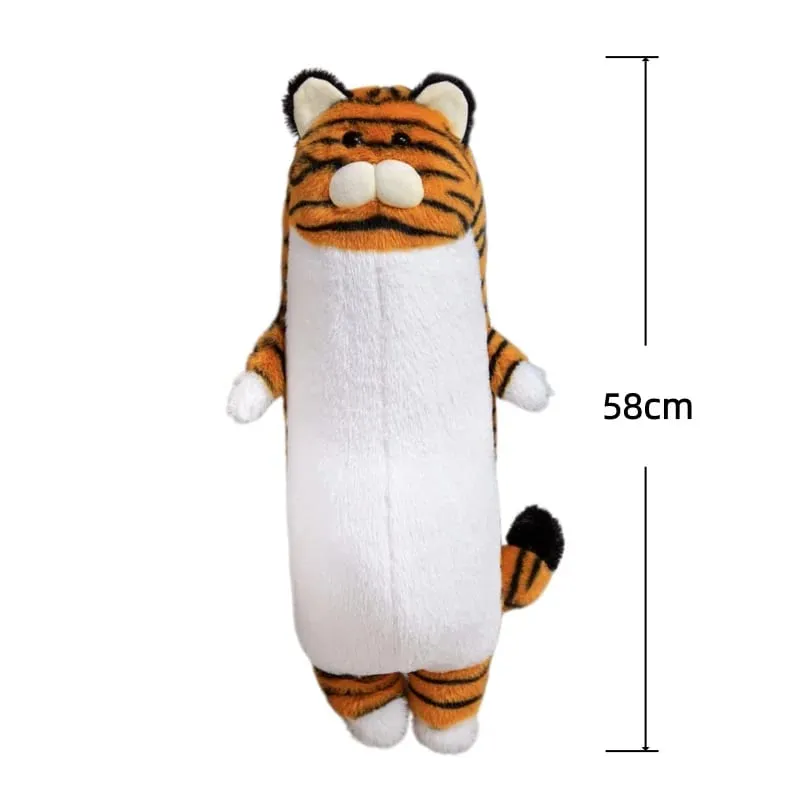 Série animal travesseiro de pelúcia leopardo elefante pinguim almofada de pelúcia kawaii acompanhar brinquedo de sono decoração para casa brinquedos presentes de aniversário