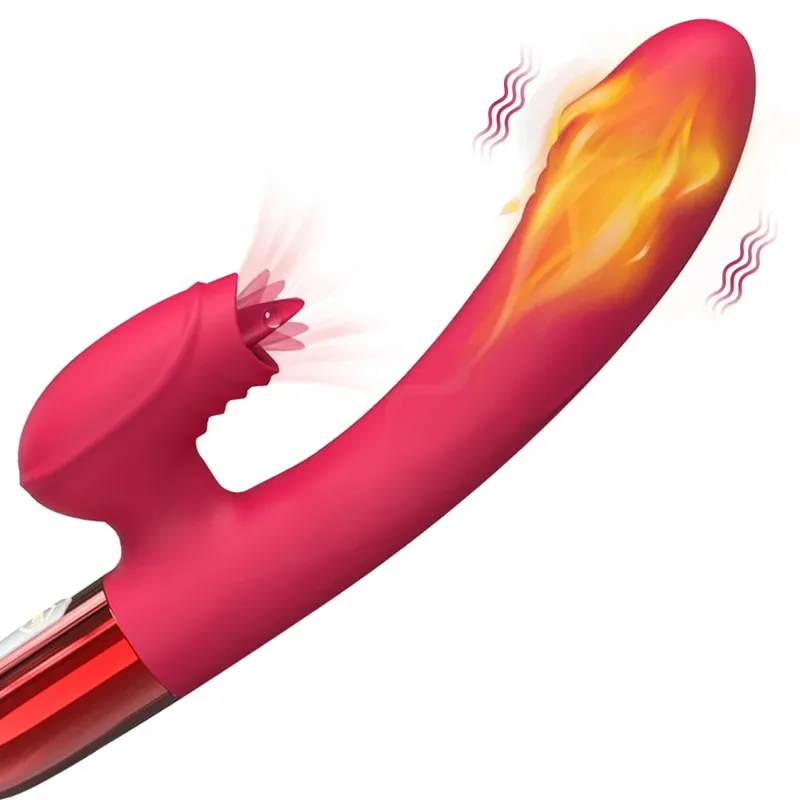 Powerful Vibrator for Women with Tongue Licking Clitoris Stimulator Female Masturbation G Spot Dildo Adults Goods Sex Toys 18+ — image 1