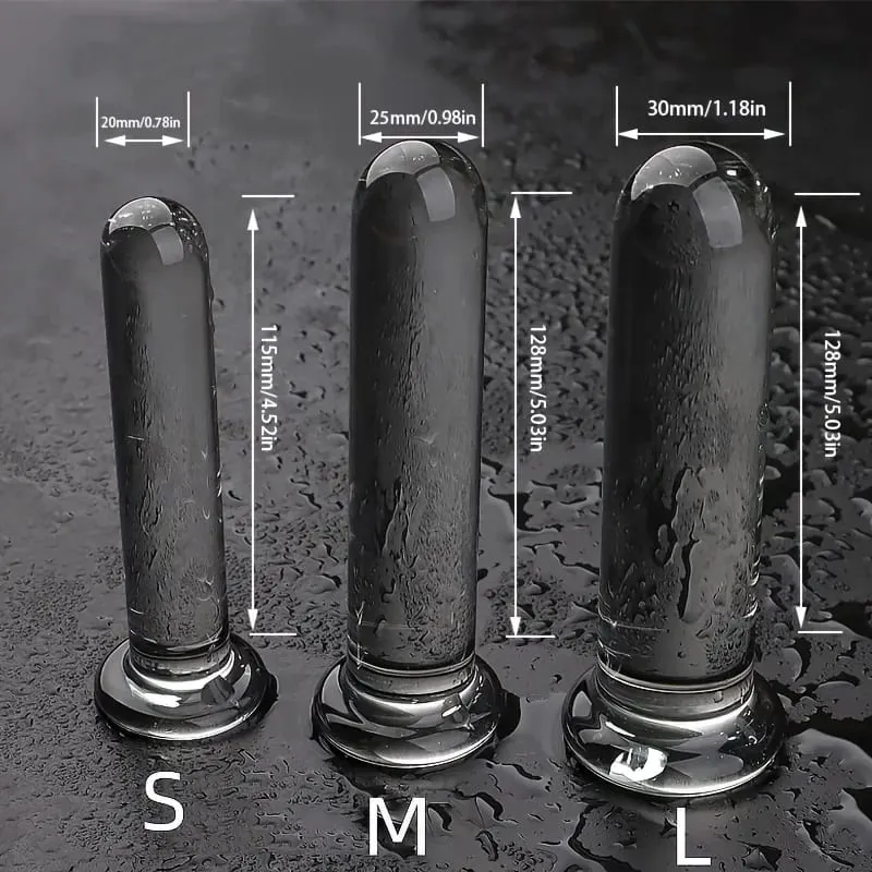 Transparent Anal Plug Dildo Adult Sex Toys Shape Butt Plug Dildos BDSM Anal Pleasure Sex Toys Anal Trainer For Women&Men Couple