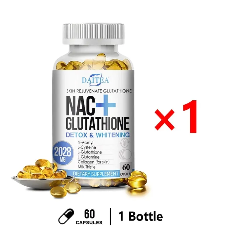 NAC Supplement L-Glutathione Intracellular Antioxidant Complex - Promotes cleansing detoxification and repair Reduces liposome