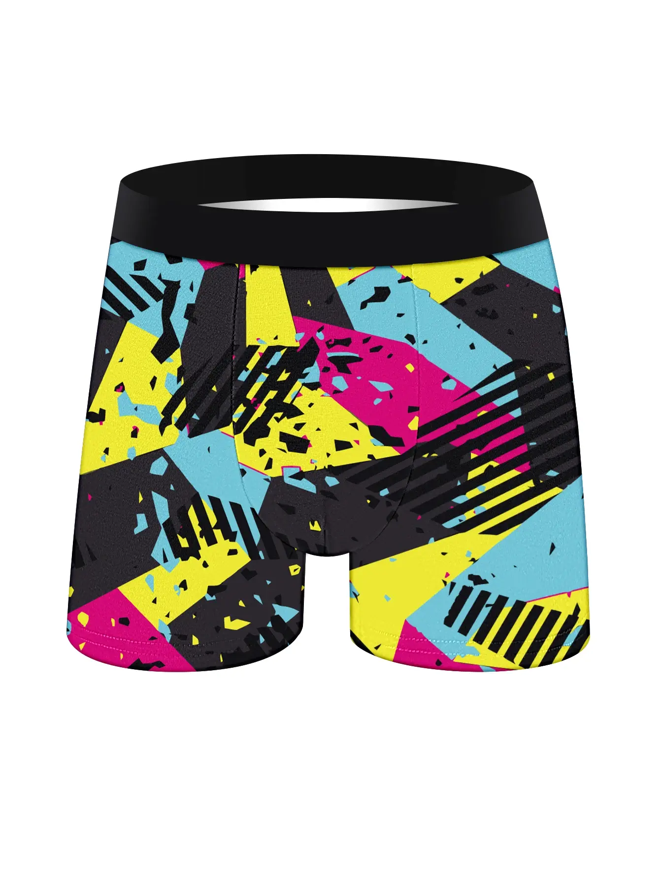 10Pcs Men'S Underwear Soft Comfortable Loose Skin-Friendly Men'S Long Boxers Briefs Trendy Colorful Fashionable Men'S Pants — image 3