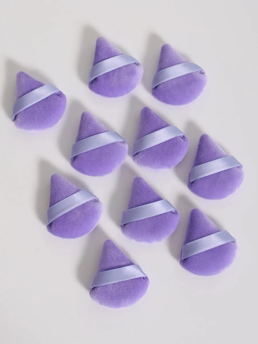 Mini Triangular Powder Puff 40-80Pcs Apply Loose Powder by Gently Pressing It onto the Face to Achieve a Setting Effect