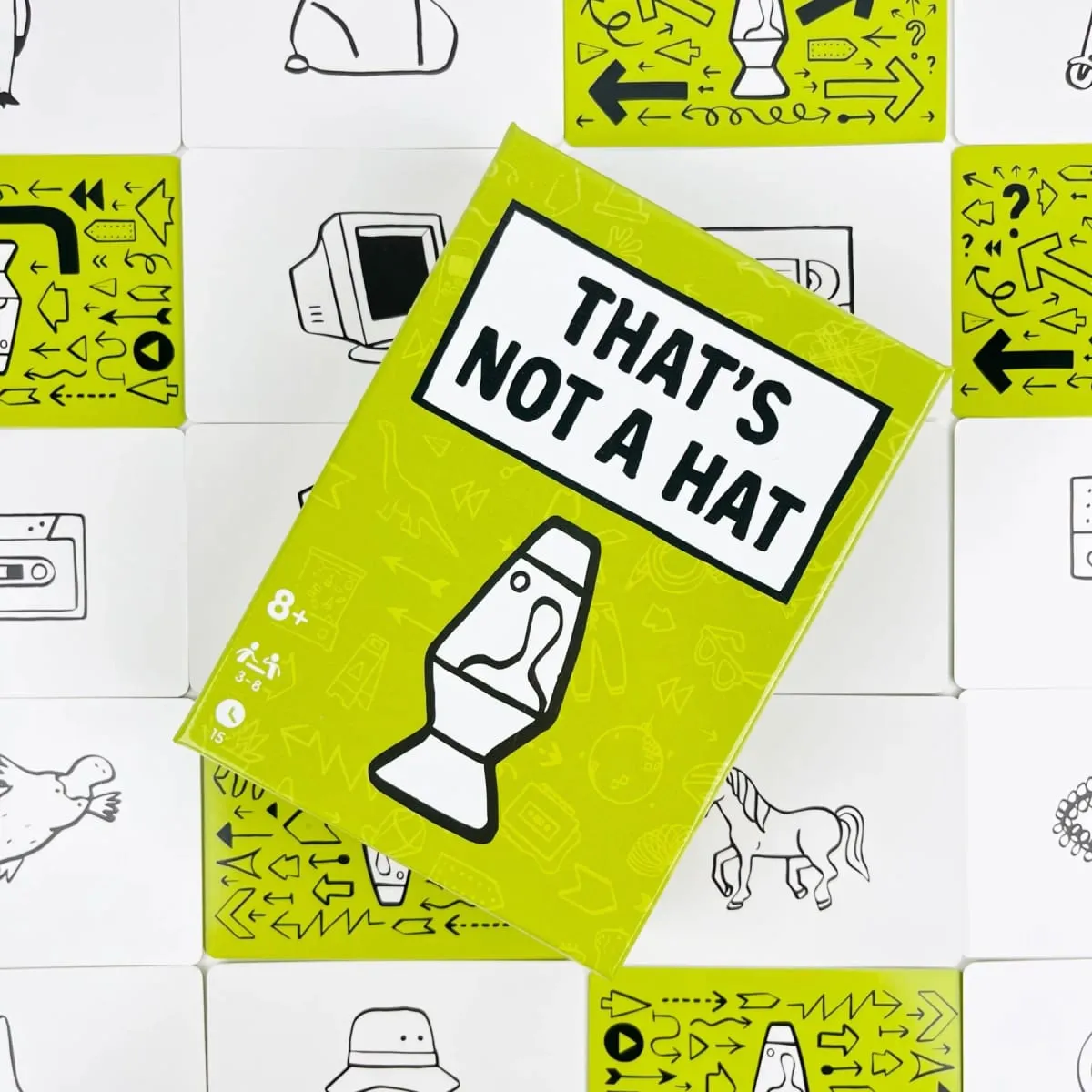 That’s Not a Hat Board Game Happy Party Game Set with Basic and Extended Card for 3-8 Players All Ages-Fun Bluffing & Memory — image 4