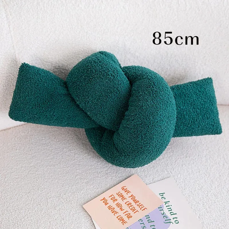 60-95CM Creative Iron Chain & Knot Pillow Stuffed Soft Sofa Cushion Nordic Style Home Plush Decoration Irregular Shaped Plush