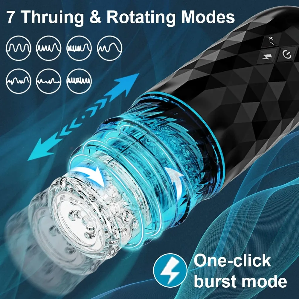 Male Masturbator Cup Automatic Telescopic Rotation Masturbation Machine Pusssy Blowjob Electric Male Men Piston Adult Sex Toys