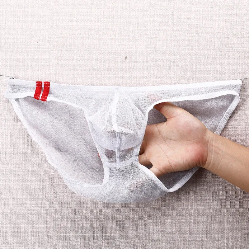 Herren-Unterwäsche-Slips, ultradünn, atmungsaktives Mesh-Höschen mit niedrigem Bund — image 20