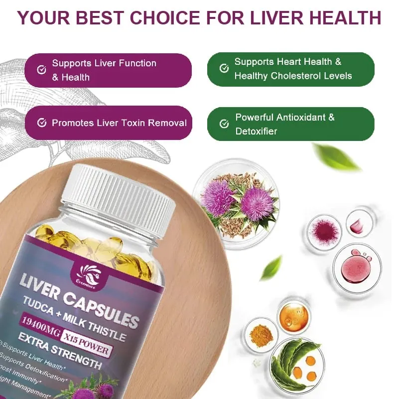 Greensure Organic Milk Thistle Extract Capsule | Dandelion | Artichoke Extract | Beet Root | - 60/120 Capsules