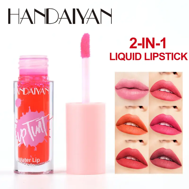 Multi-use 6 Colors Lip Gloss Cheek Tint Long Lasting Moisturizing Lip Dye Blush Makeup Lip Stain Glossy Lipgloss Cosmetics