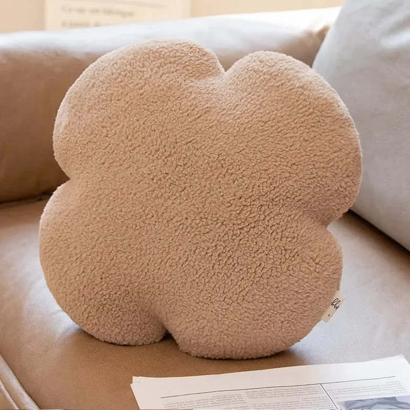 INS Plush Hear Throw Pillow Cute Clover Soft Doll Home Sofa Decoration Pillow Cushion Kids Toys Birthday Gift