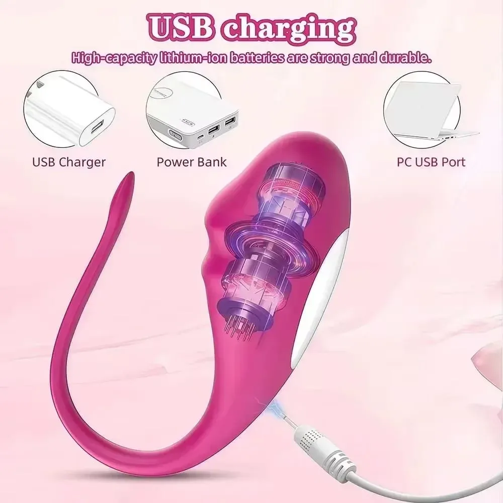 Powerful Wearable App Control Egg Vibrator U Type Clitoral Vaginal Stimulator for Couples Massage G Spot Sex Toy for Women 18+