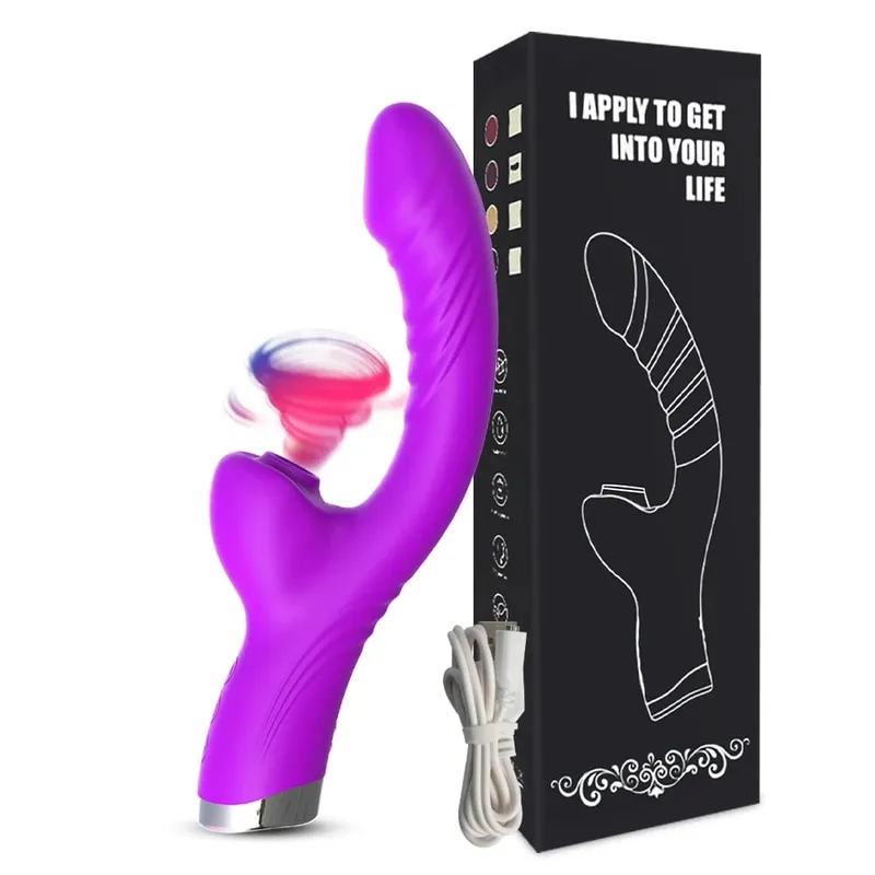 20 režimů Aplikace Porn Tongue Dildo Vibrátor Bod G Bod G Vagina Masážní hůlka Stimulátor olizování klitorisu Dospělé Ženy Ženy Sexy sexuální hračky