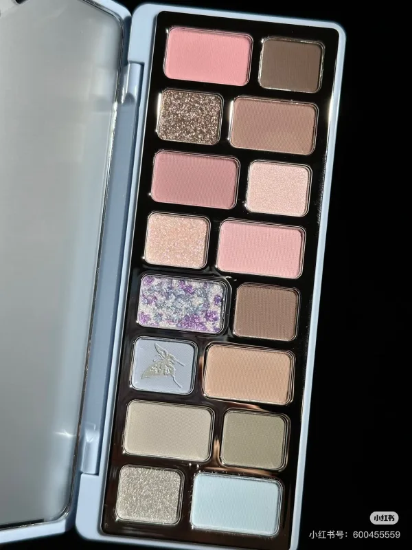 Cheeryep QianYan 16 Colors Eye Shadow Palette Pink Brown Cowboy Blue Smoky Multicolor Matte Pearl Y2K Eye Makeup