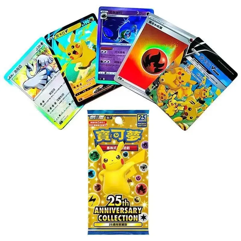 New Pokemon Trading Card Game 25th Anniversary Collection Shiny Collectible Cards Traditional Chinese Edition For Collectors Toy — image 5