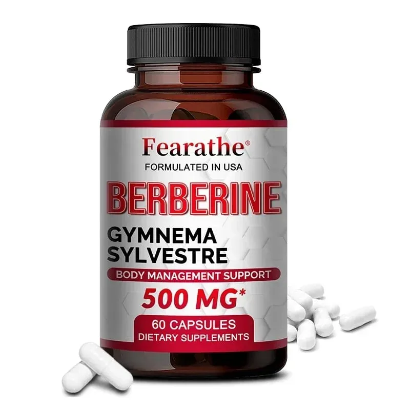 Berberine Capsules Maximum Potency for Blood Sugar Levels Immune System Health High Strength Healthy Weight Management