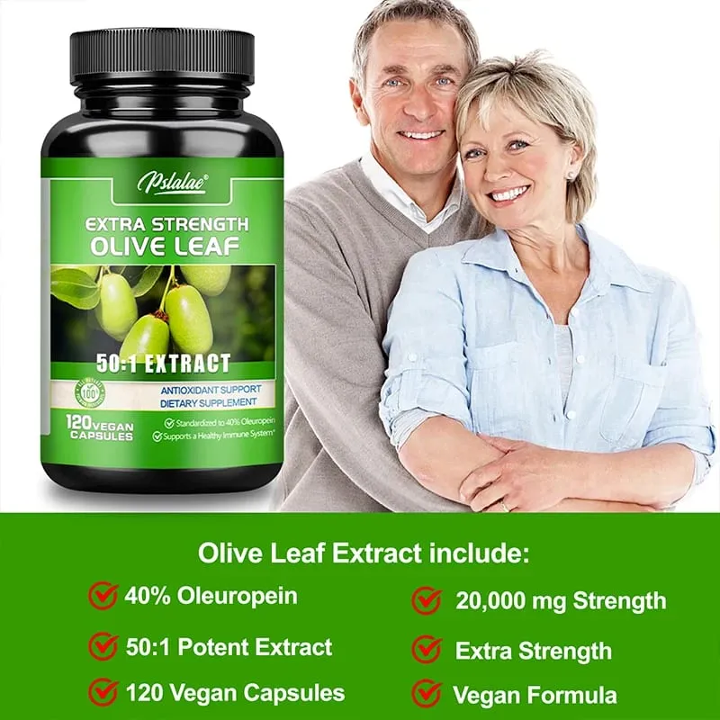 Olive Leaf Capsules - Antioxidant Improves Skin Condition Improves Blood Circulation Promotes Heart and Cardiovascular Health — image 5