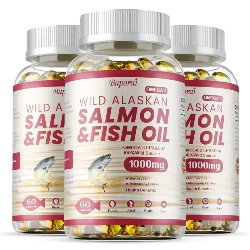 Salmon Fish Oil - Rich in EPA+DHA Supports Joint Brain and Eye Health Enhances Immune Function and Antioxidant — image 10