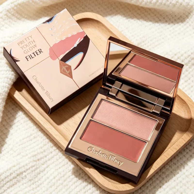 Charlotte Tilbury CT Blush Set Blush Liquid Blush Cushion Pen Two-color Highlights 4-Colors Blush Platte Makeup Cosmetic Beauty