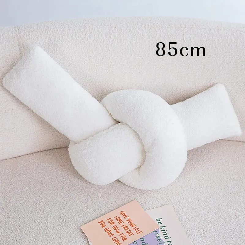 60-95CM Creative Iron Chain & Knot Pillow Stuffed Soft Sofa Cushion Nordic Style Home Plush Decoration Irregular Shaped Plush