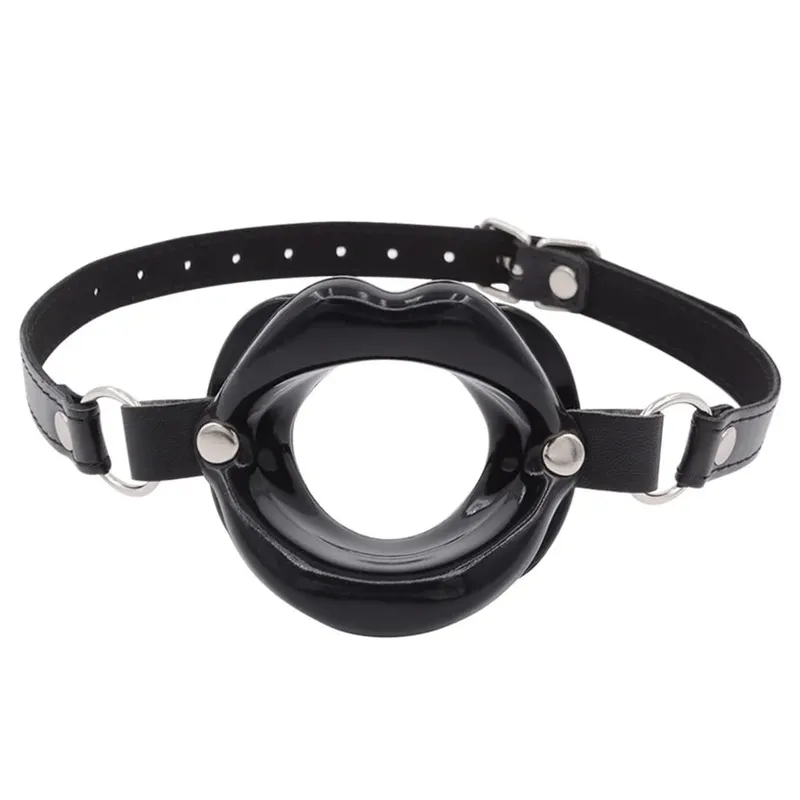 Silicone Oral Fixation Lips Ring Silicone O-Ring Open Mouth Gag for Couples Sex Toys BDSM Bondage Restraint Lips Shape 18+