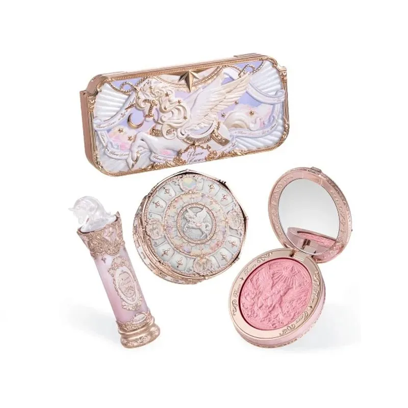 Flower Knows Knight Unicorn Makeup Gift Sets Eyeshadow Palette Mirror Lipstick Blush Loose Setting Powder Kit De Maquillaje — image 3