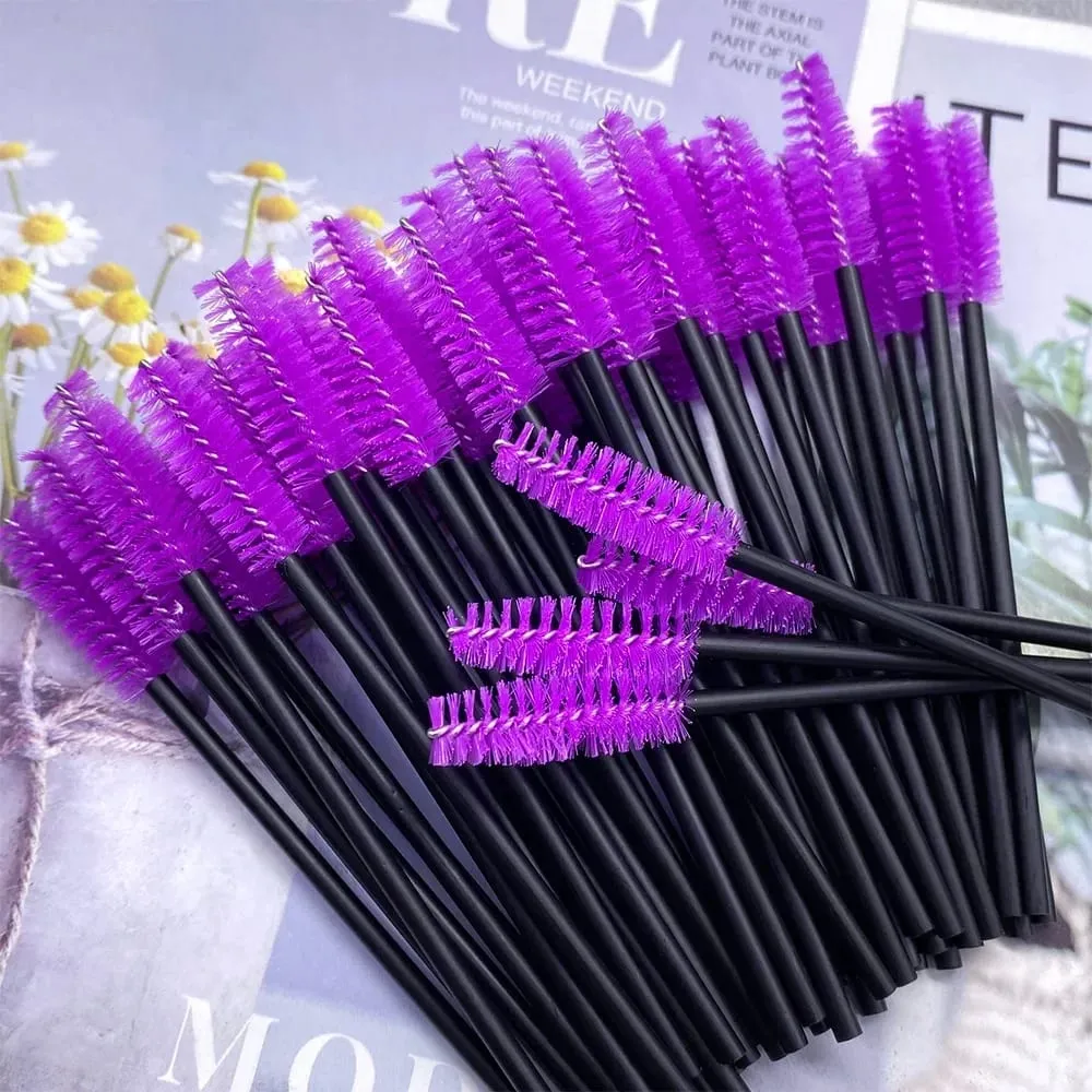 150/300pcs Mascara Wands Eyelash Brush Spoolies for Eye Lash Extension Eyebrow and Makeup Tool Wholesale Makeup Brushes