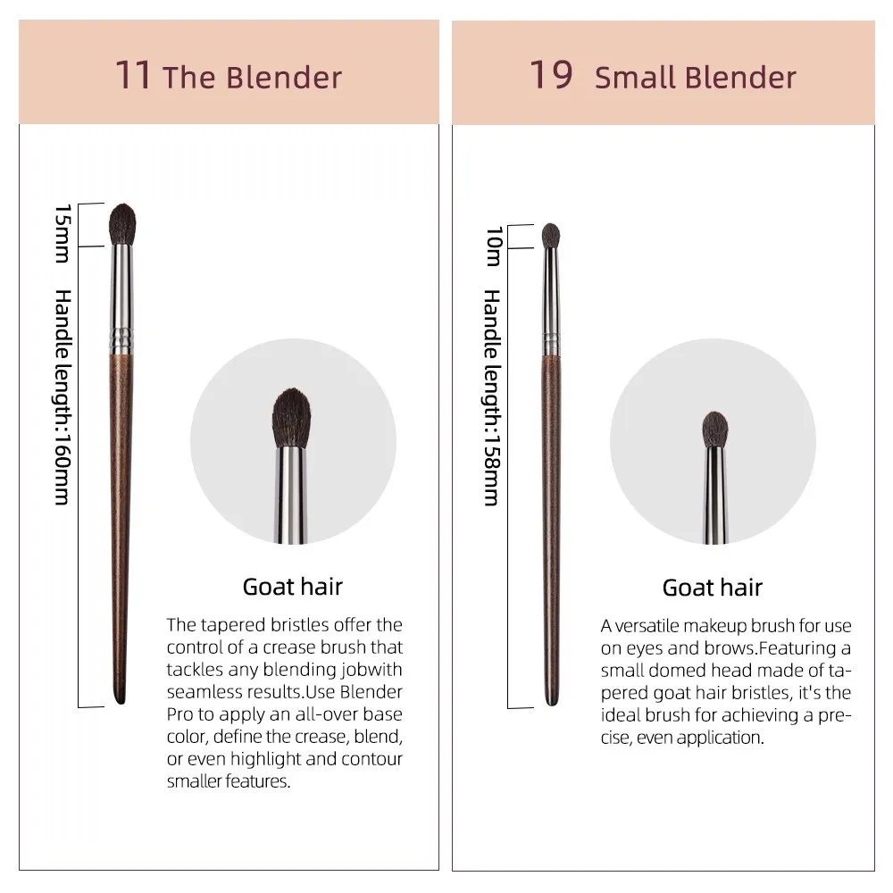 OVW 4PCS Eye Makeup Brushes Details Brushes for Precision Application Beauty Cosmetic Tools Set