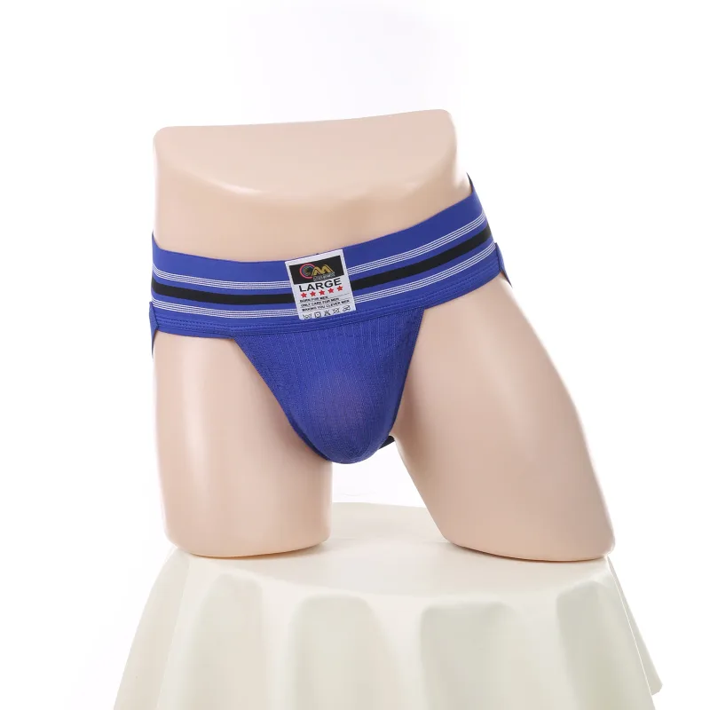 Men Underwear Athletic Jock Strap Supporter Classic Thong Elastic Wide Waistband Underpants Breathable Jockstrap Sexy Lingerie — image 8