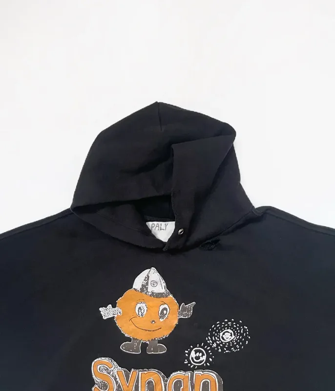 Nouveau surdimensionné PALY sweat à capuche pour homme femme lavé noir endommagé meilleure qualité décontracté Vintage Cardigan Zip sweats