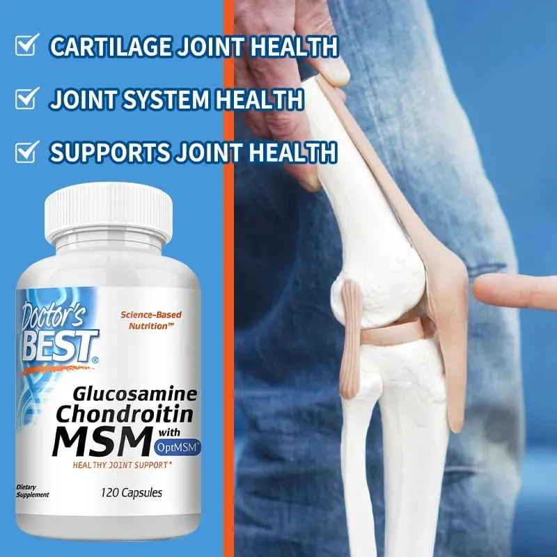 Glucosamine Chondroitin MSM with OptiMSM Joint Support Helps with Joint Mobility Overall Health
