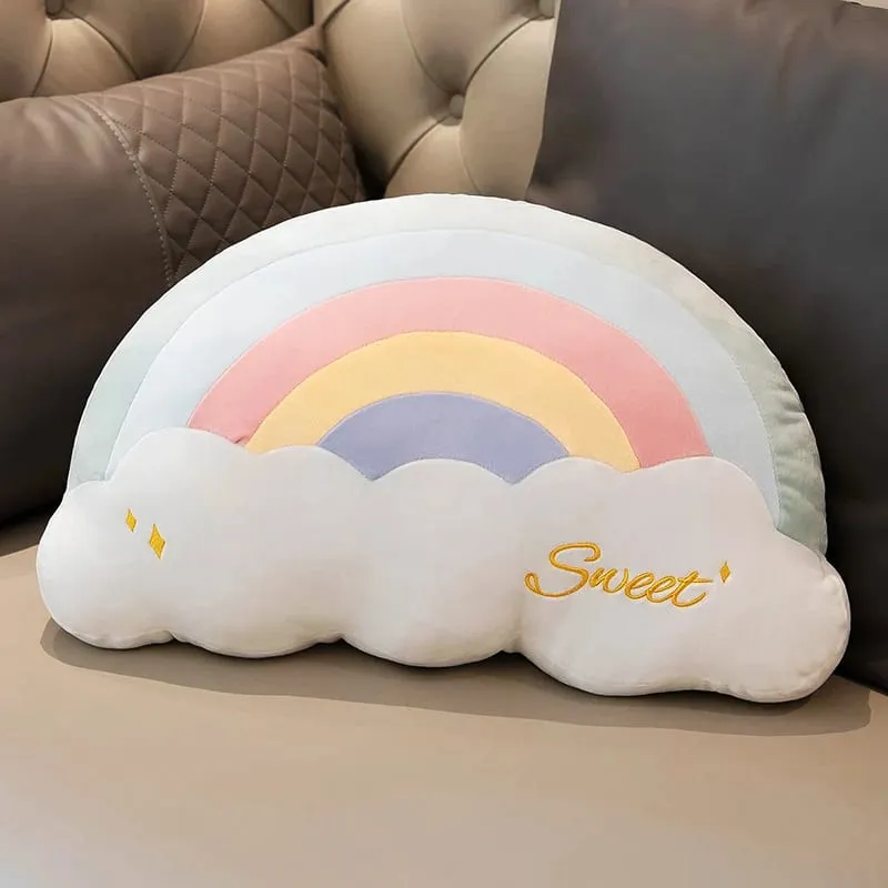 INS HOT Candy Color Cloud Star Plush Pillow Colorful Rainbow Crown Pillow Cushion Sofa Home Decoration Throw Pillow Toy — image 22