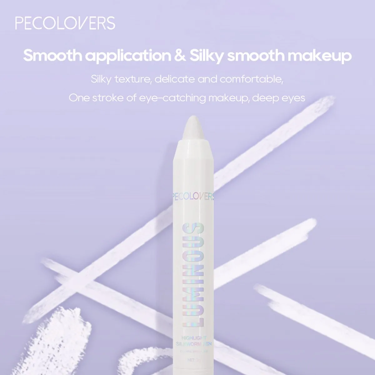 Long-lasting Brightening Highlighter Sparkling Eye Corner Lying Silk Pen Face Highlight and Eye Shadow Pearl White Gliter Pen