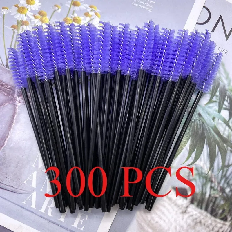 150/300pcs Mascara Wands Eyelash Brush Spoolies for Eye Lash Extension Eyebrow and Makeup Tool Wholesale Makeup Brushes