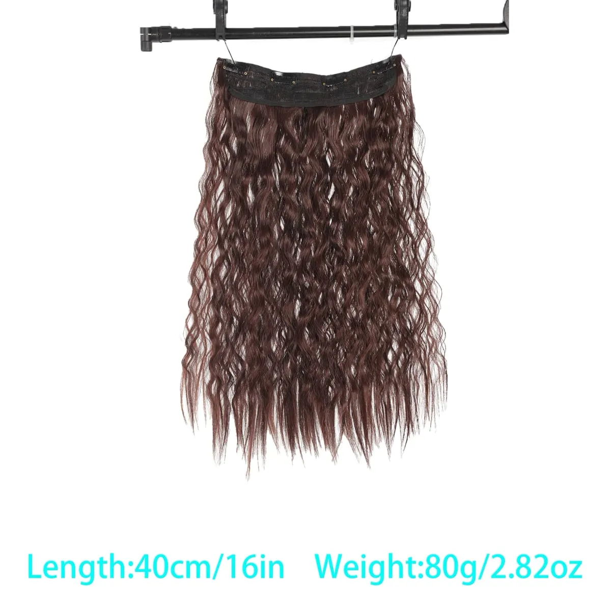 Synthetic corn beard curly hair extensions in three sizes wig head covers full top hair covers replacement for women's wigs