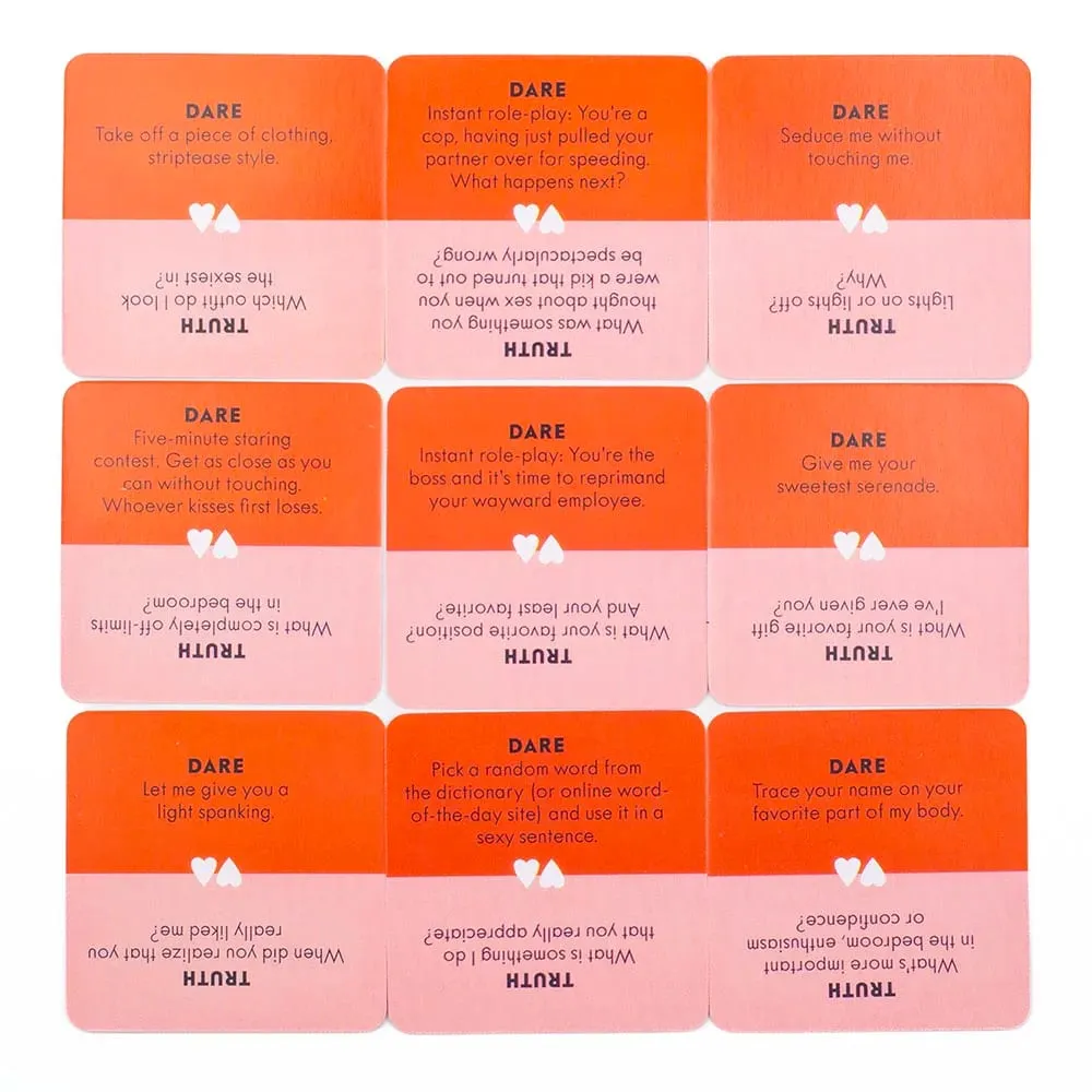 Fun Exciting Board Game for Adults Truth or Dare for Couples English Version Lovers Party Game with 51PCS — image 6